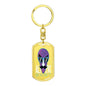 Alien Exist Dog Tag Pendant Keychain Stainless Steel or 18k Gold-Express Your Love Gifts