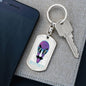 Alien Exist Dog Tag Pendant Keychain Stainless Steel or 18k Gold-Express Your Love Gifts