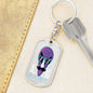 Alien Exist Dog Tag Pendant Keychain Stainless Steel or 18k Gold-Express Your Love Gifts