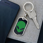 Alien Face Dog Tag Pendant Keychain Stainless Steel or 18k Gold-Express Your Love Gifts