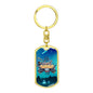 Alien Family Car Dog Tag Pendant Keychain Stainless Steel or 18k Gold-Express Your Love Gifts
