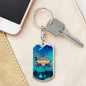 Alien Family Car Dog Tag Pendant Keychain Stainless Steel or 18k Gold-Express Your Love Gifts