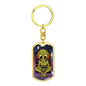Alien Gamer Dog Tag Pendant Keychain Stainless Steel or 18k Gold-Express Your Love Gifts