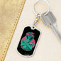 Alien Gangsta Dog Tag Pendant Keychain Stainless Steel or 18k Gold-Express Your Love Gifts
