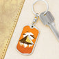 Alien Pyramid Dog Tag Pendant Keychain Stainless Steel or 18k Gold-Express Your Love Gifts