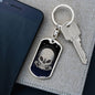 Alien Skull Dog Tag Pendant Keychain Stainless Steel or 18k Gold-Express Your Love Gifts