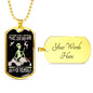 Alien Smoking Necklace UFO Alien Fan Gift Stainless Steel or 18k Gold Dog Tag 24" Chain-Express Your Love Gifts