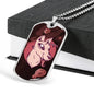 Alien UFO Fan Gift Alien Dog Necklace Stainless Steel or 18k Gold Dog Tag 24" Chain-Express Your Love Gifts