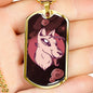 Alien UFO Fan Gift Alien Dog Necklace Stainless Steel or 18k Gold Dog Tag 24" Chain-Express Your Love Gifts