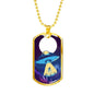 Alien UFO Fan Gift Alien UFO Fan Gift Abduction Necklace Stainless Steel or 18k Gold Dog Tag 24" Chain-Express Your Love Gifts