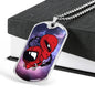 Alien UFO Fan Gift Alien UFO Fan Gift Red Astronauts Necklace Stainless Steel or 18k Gold Dog Tag 24" Chain-Express Your Love Gifts