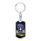 Alienexist Dog Tag Pendant Keychain Stainless Steel or 18k Gold-Express Your Love Gifts