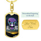 Alienexist Dog Tag Pendant Keychain Stainless Steel or 18k Gold-Express Your Love Gifts