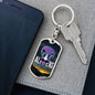 Alienexist Dog Tag Pendant Keychain Stainless Steel or 18k Gold-Express Your Love Gifts