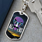 Alienexist Dog Tag Pendant Keychain Stainless Steel or 18k Gold-Express Your Love Gifts