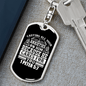 All Anxieties On Him 1 Peter 5:7 Keychain Stainless Steel or 18k Gold Dog Tag Keyring-Express Your Love Gifts