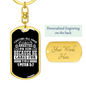 All Anxieties On Him 1 Peter 5:7 Keychain Stainless Steel or 18k Gold Dog Tag Keyring-Express Your Love Gifts