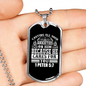 All Anxieties On Him 1 Peter 5:7 Necklace Stainless Steel or 18k Gold Dog Tag 24" Chain-Express Your Love Gifts