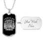 All Anxieties On Him 1 Peter 5:7 Necklace Stainless Steel or 18k Gold Dog Tag 24" Chain-Express Your Love Gifts