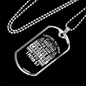 All Anxieties On Him 1 Peter 5:7 Necklace Stainless Steel or 18k Gold Dog Tag 24" Chain-Express Your Love Gifts