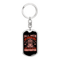 All Are Created Equal Keychain Stainless Steel or 18k Gold Dog Tag Keyring-Express Your Love Gifts