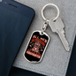 All Are Created Equal Keychain Stainless Steel or 18k Gold Dog Tag Keyring-Express Your Love Gifts
