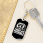 All Are Possible With God Keychain Stainless Steel or 18k Gold Dog Tag Keyring-Express Your Love Gifts