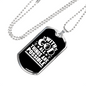 All Are Possible With God Necklace Stainless Steel or 18k Gold Dog Tag 24" Chain-Express Your Love Gifts