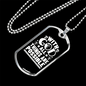 All Are Possible With God Necklace Stainless Steel or 18k Gold Dog Tag 24" Chain-Express Your Love Gifts