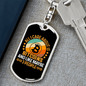 All I CAre About is Bitcoin Crypto Keychain Stainless Steel or 18k Gold Dog Tag Keyring-Express Your Love Gifts