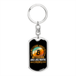 All I CAre About is Bitcoin Crypto Keychain Stainless Steel or 18k Gold Dog Tag Keyring-Express Your Love Gifts