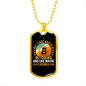 All I Care About is Bitcoin Crypto Necklace Stainless Steel or 18k Gold Dog Tag 24" Chain-Express Your Love Gifts