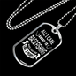 All I Care Fishing Necklace Stainless Steel or 18k Gold Dog Tag 24" Chain-Express Your Love Gifts