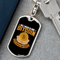 All I Need is One Bitcoin Crypto Keychain Stainless Steel or 18k Gold Dog Tag Keyring-Express Your Love Gifts
