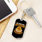 All I Need is One Bitcoin Crypto Keychain Stainless Steel or 18k Gold Dog Tag Keyring-Express Your Love Gifts