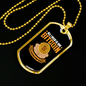 All I Need is One Bitcoin Crypto Necklace Stainless Steel or 18k Gold Dog Tag 24" Chain-Express Your Love Gifts