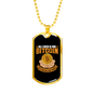 All I Need is One Bitcoin Crypto Necklace Stainless Steel or 18k Gold Dog Tag 24" Chain-Express Your Love Gifts