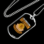All I Need is One Bitcoin Crypto Necklace Stainless Steel or 18k Gold Dog Tag 24" Chain-Express Your Love Gifts