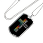 All I Need Jesus Necklace Stainless Steel or 18k Gold Dog Tag 24" Chain-Express Your Love Gifts