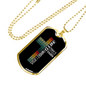 All I Need Jesus Necklace Stainless Steel or 18k Gold Dog Tag 24" Chain-Express Your Love Gifts