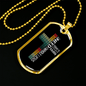 All I Need Jesus Necklace Stainless Steel or 18k Gold Dog Tag 24" Chain-Express Your Love Gifts