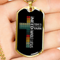 All I Need Jesus Necklace Stainless Steel or 18k Gold Dog Tag 24" Chain-Express Your Love Gifts