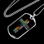 All I Need Jesus Necklace Stainless Steel or 18k Gold Dog Tag 24" Chain-Express Your Love Gifts
