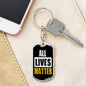 All Lives Matter Dog Tag Pendant Keychain Stainless Steel or 18k Gold-Express Your Love Gifts