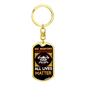 All Lives Matter Firefighter Keychain Stainless Steel or 18k Gold Dog Tag Keyring-Express Your Love Gifts