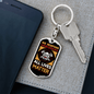 All Lives Matter Firefighter Keychain Stainless Steel or 18k Gold Dog Tag Keyring-Express Your Love Gifts