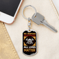 All Lives Matter Firefighter Keychain Stainless Steel or 18k Gold Dog Tag Keyring-Express Your Love Gifts