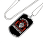 All Men Created Equal Firefighter Gift Stainless Steel or 18k Gold Dog Tag 24" Chain-Express Your Love Gifts