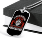 All Men Created Equal Firefighter Gift Stainless Steel or 18k Gold Dog Tag 24" Chain-Express Your Love Gifts