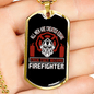 All Men Created Equal Firefighter Gift Stainless Steel or 18k Gold Dog Tag 24" Chain-Express Your Love Gifts